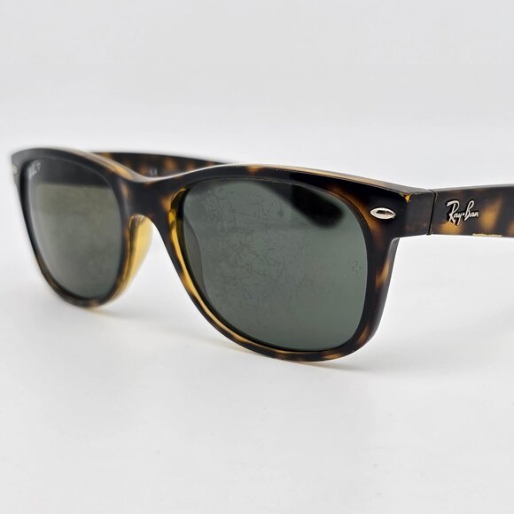 Ray-Ban RB2132 902/58 Wayfarer Tortoise Frame G-15 Polarized Lens Sunglasses - Picture 1 of 16